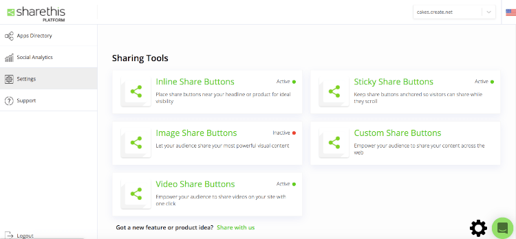 ShareThis Sharing Tools