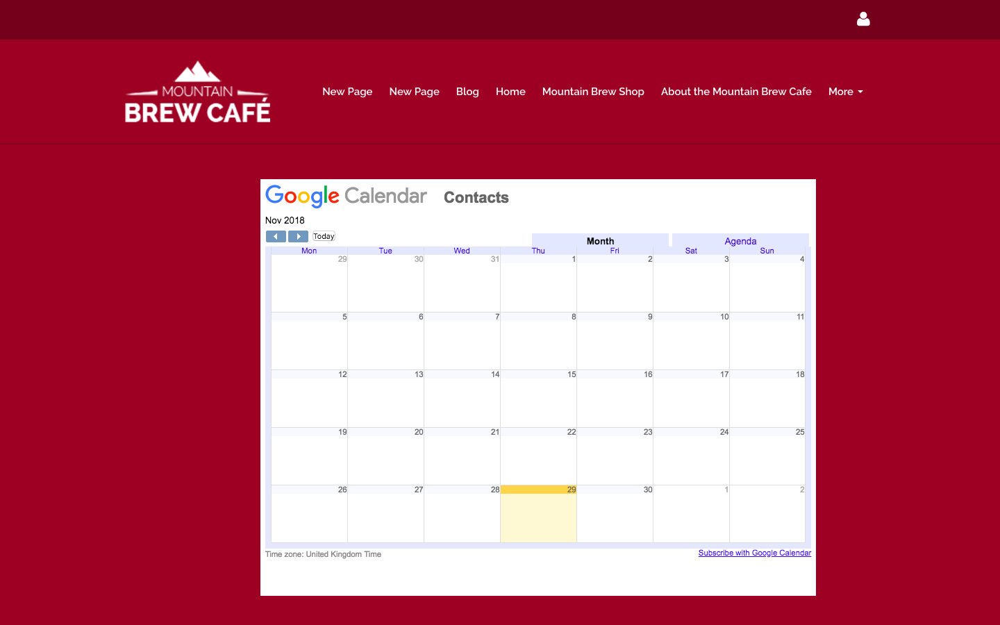 How to use Google Calendar on your Create website Create net