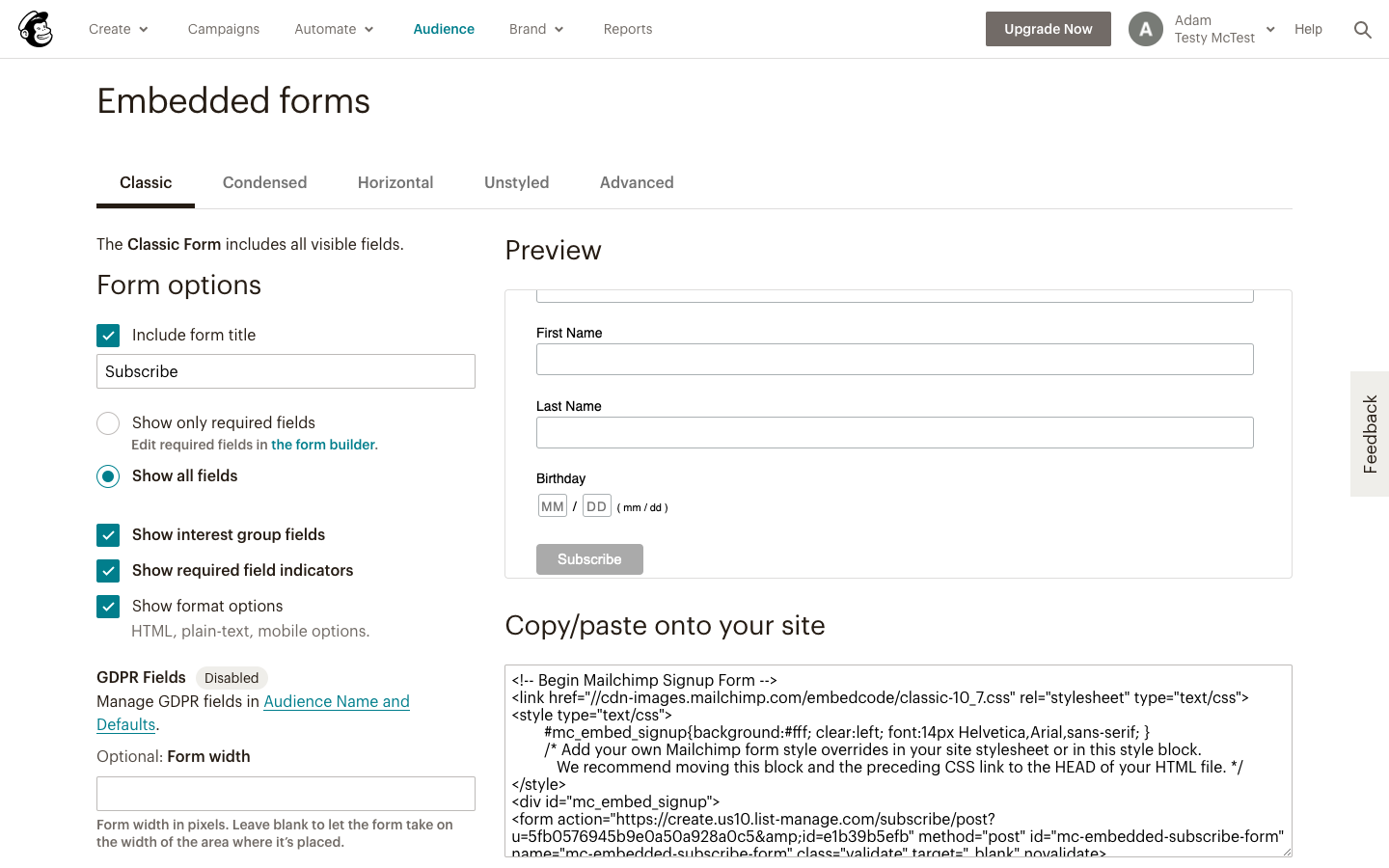 How To Add A Mailchimp Signup Form To Your Website