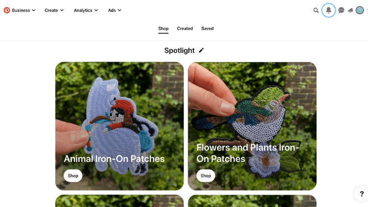 Patches Emporium Pinterest Shop Categories