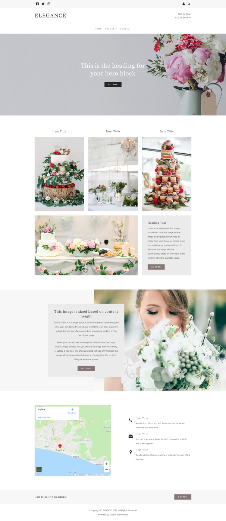 Elegance Cake Template