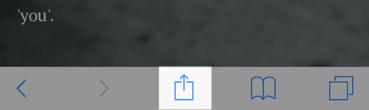 iOS share button in Safari