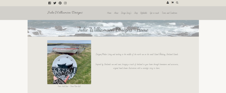 Julie Williamson Design Website