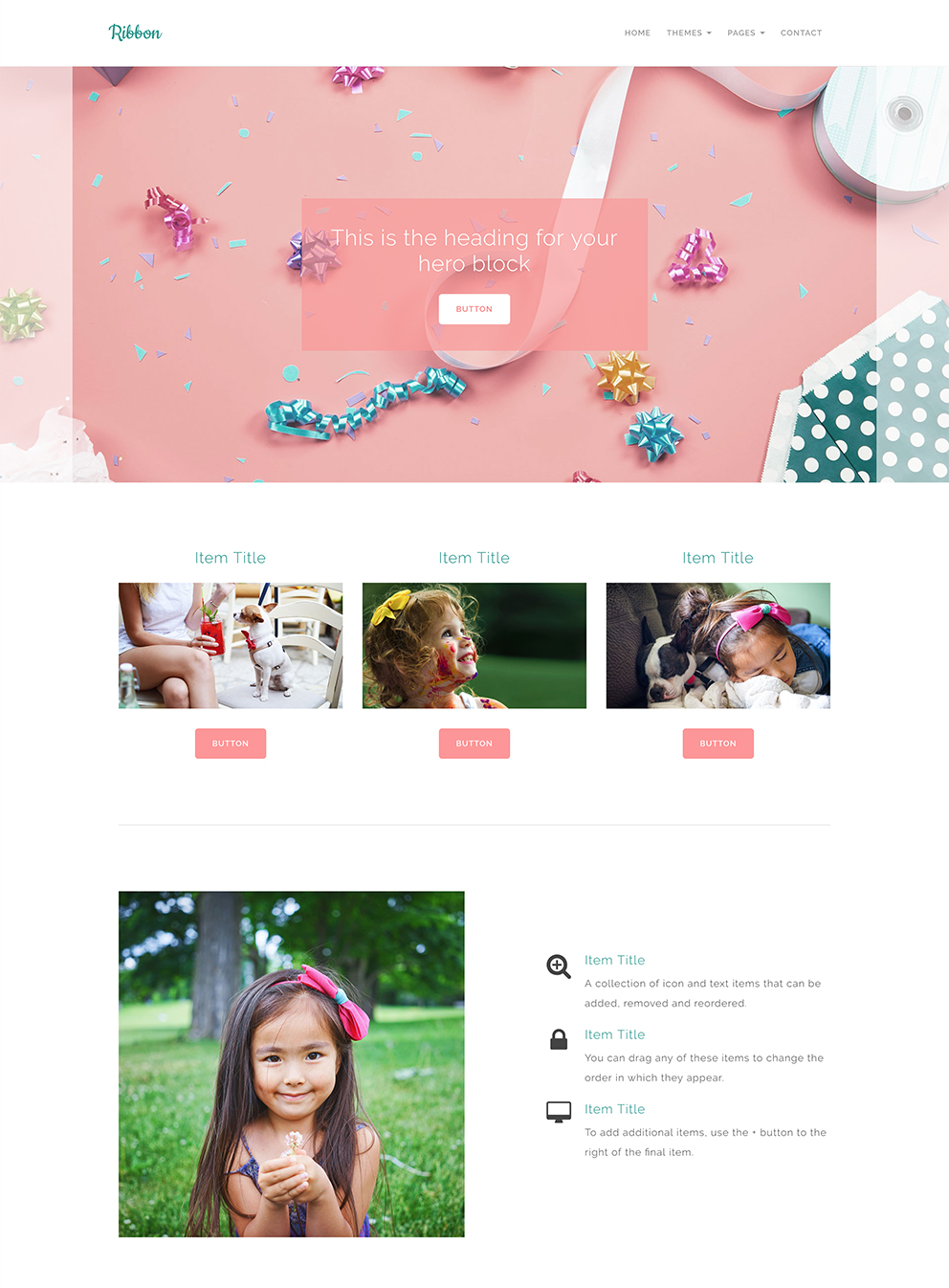 Ribbon Craft Website Template