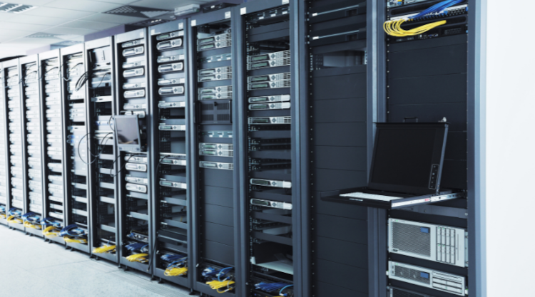 Server Racks in a Data Centre