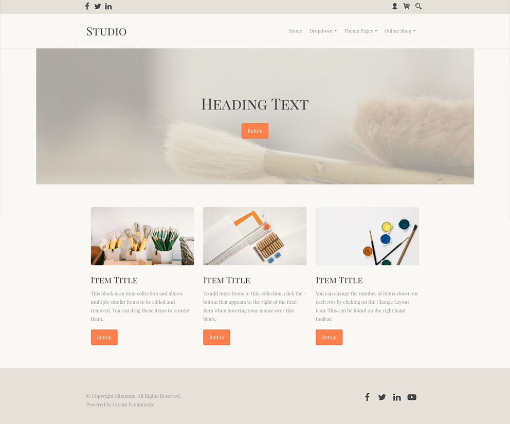 Studio Craft Website Template