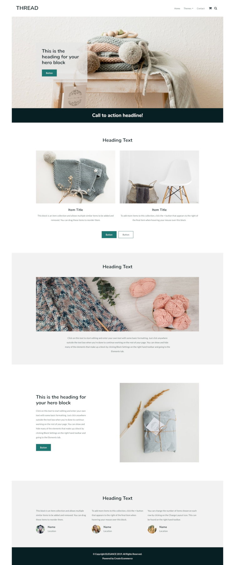 Thread Craft Website Template