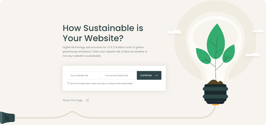 Create's Website Eco Checker Tool