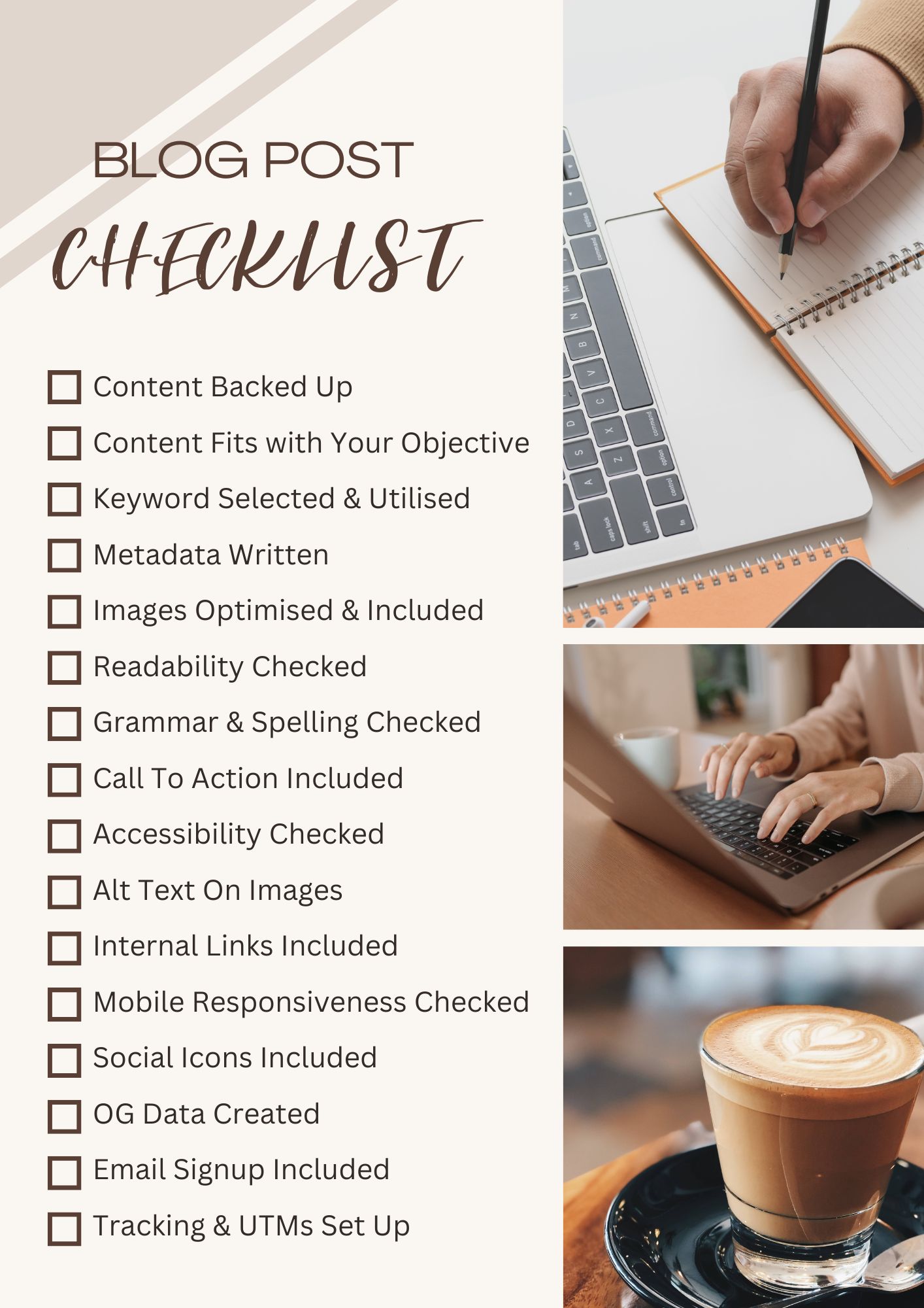 The 12 Point Blog Pre-Publish Checklist Download