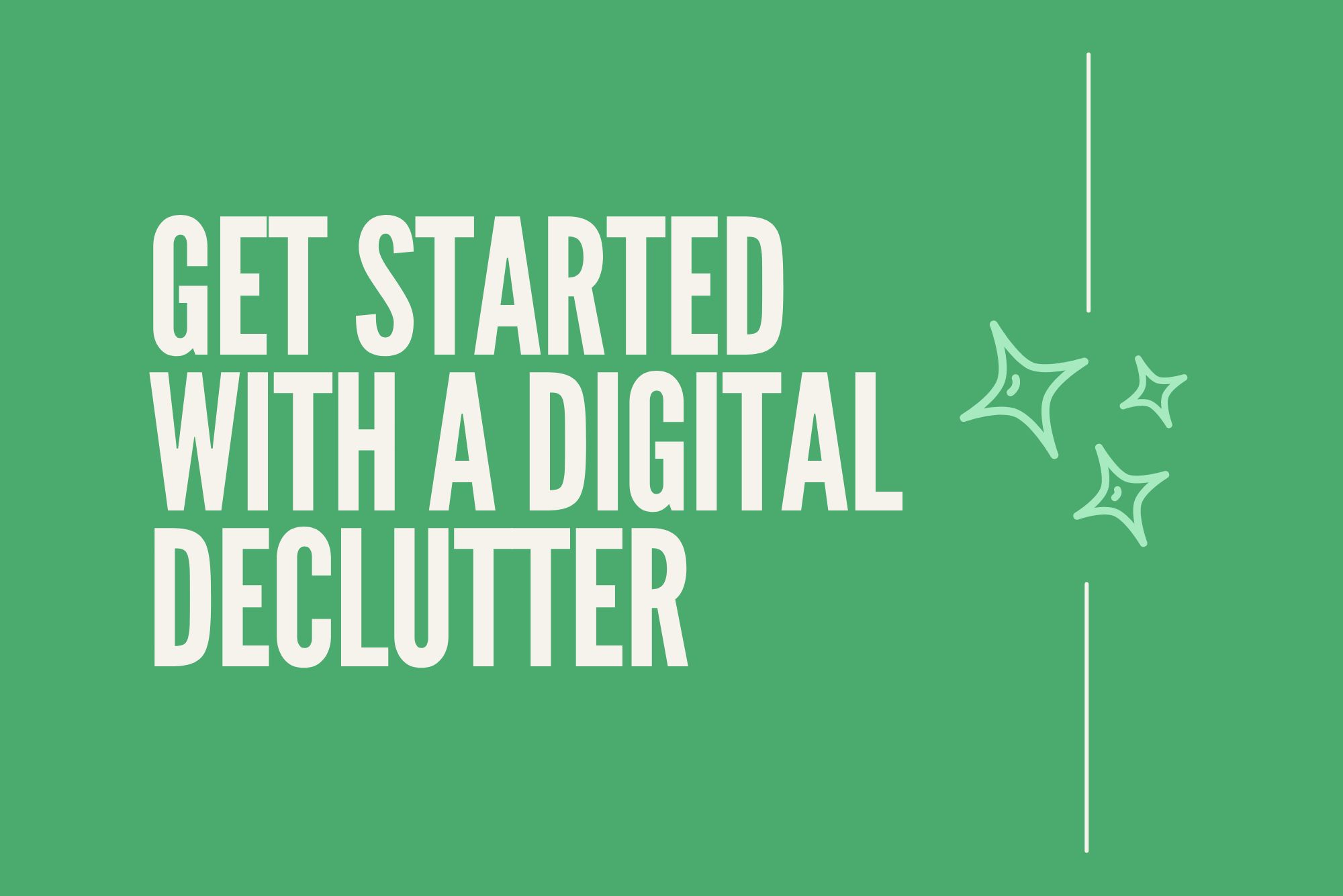 Digital Decluttering Eco Tips