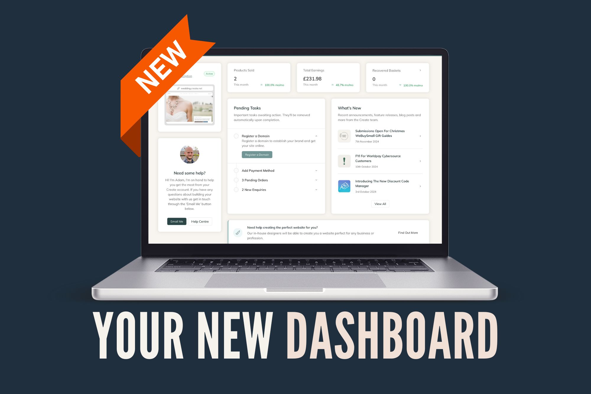 Website Dashboard Launch